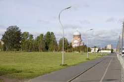 вело-дорожка вдоль проспекта Луначарского