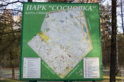 схема парка Сосновка