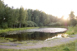 Озеро возле дворца спортивных игр