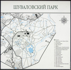 Схема Шуваловского парка